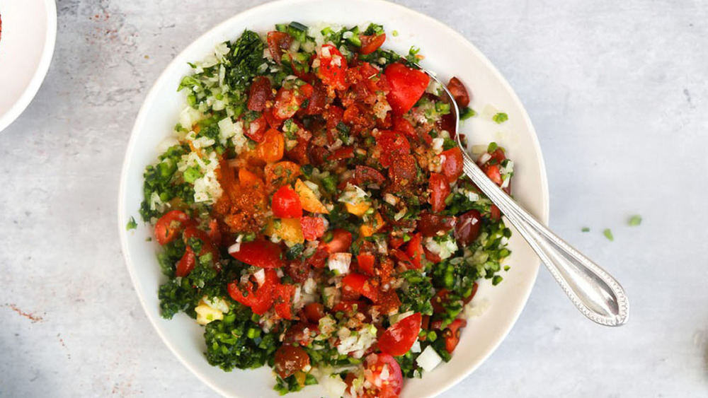 pico de gallo recipe displayed on a plate