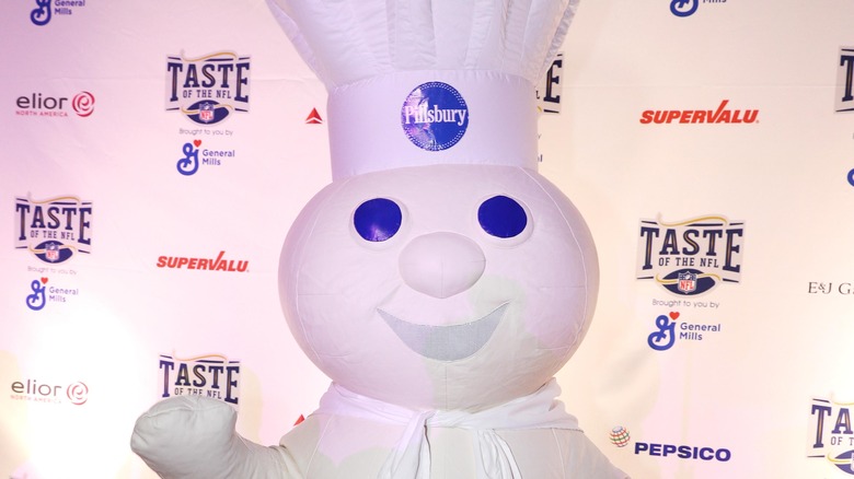 Close-up of the Pillsbury Doughboy