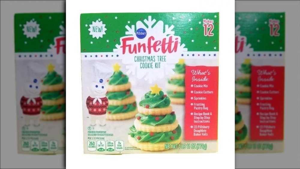 Pillsbury Funfetti Christmas Tree Cookie Kit
