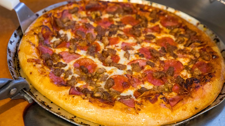 The Meat Lover's Pizza from Pizza Hut