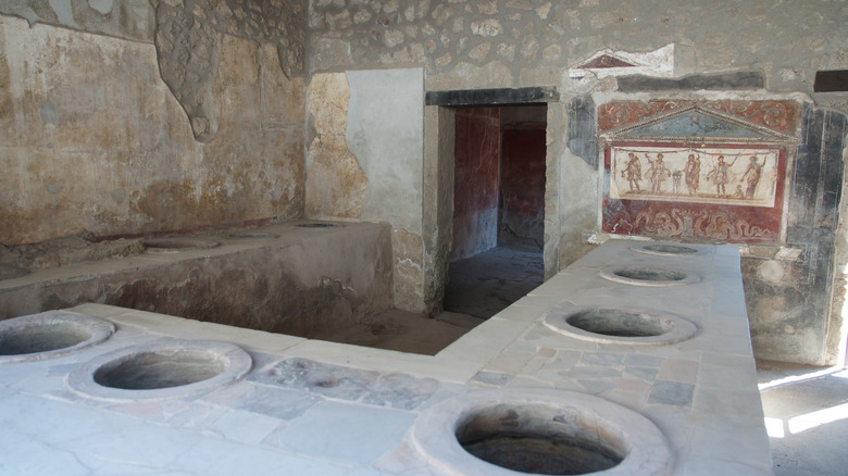 An old restaurant in Pompeii