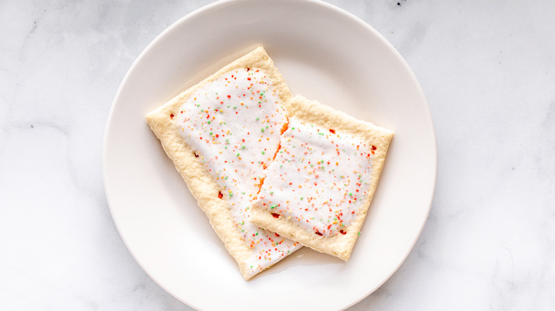 Pop-Tarts on plate