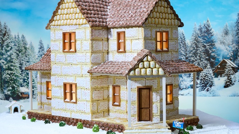 Pop-Tarts gingerbread house