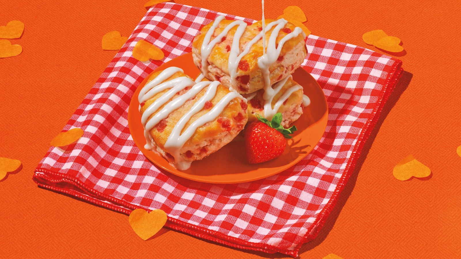 Popeyes Celebrates Valentine's Day With A Strawberry Twist On Beloved Biscuits