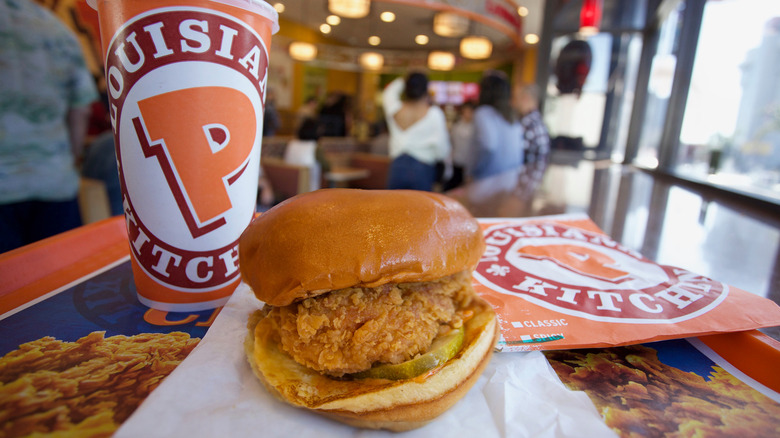 Popeyes chicken sandwich meal