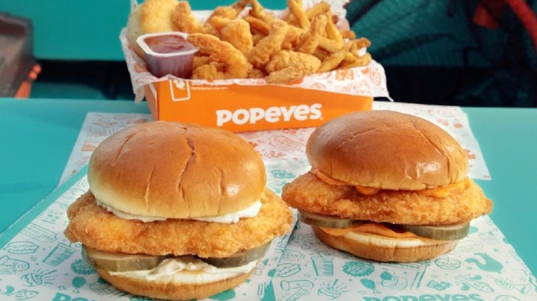 Popeyes Flounder Fish Sandwiches