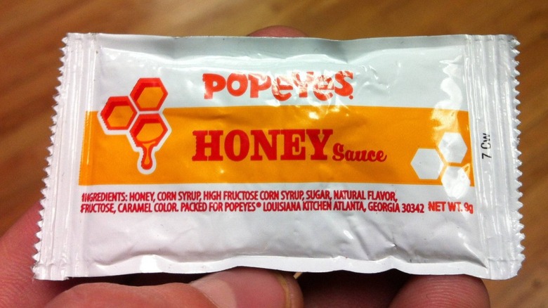 packet of Popeyes honey
