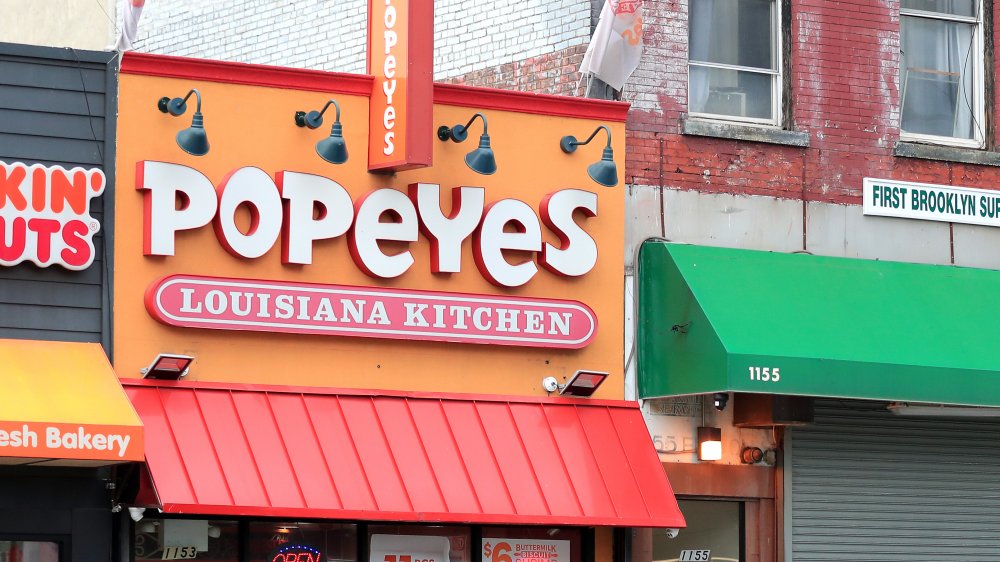 A generic photo of a Popeyes restaurant 