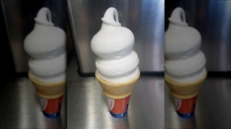 Plain vanilla cone from Dairy Queen