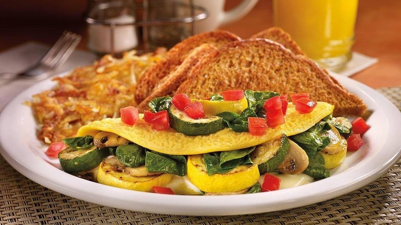 Loaded Veggie Omelette
