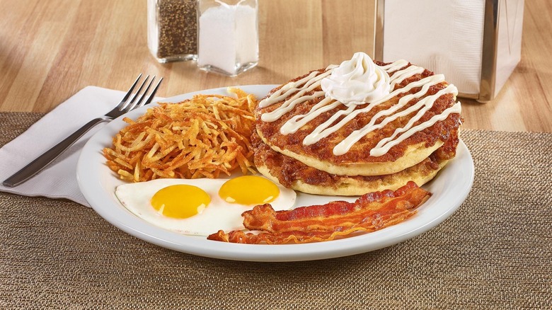 Cinnamon Roll Pancake Breakfast
