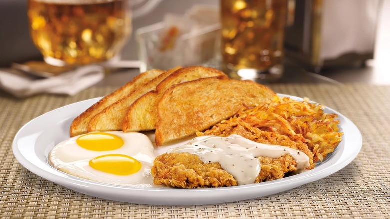 Country Fried Steak and Eggs
