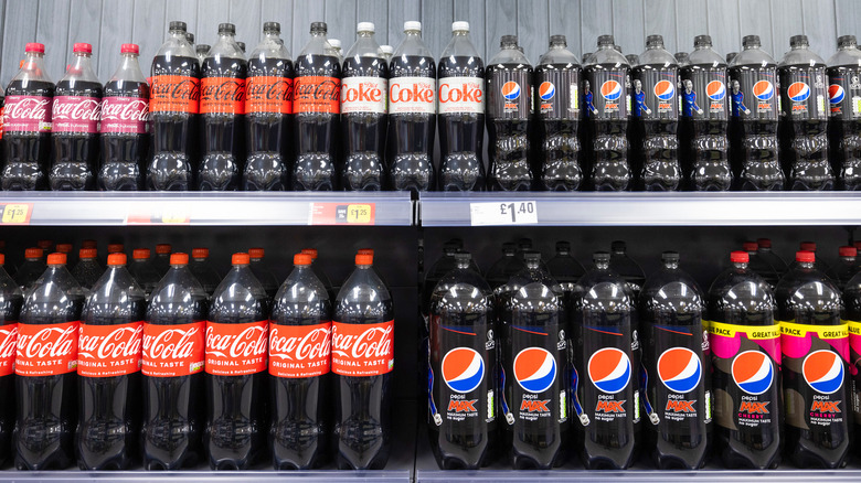 coca-cola and pepsi products