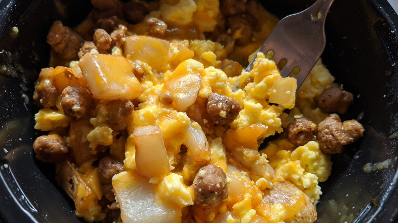 egg and sausage bowl