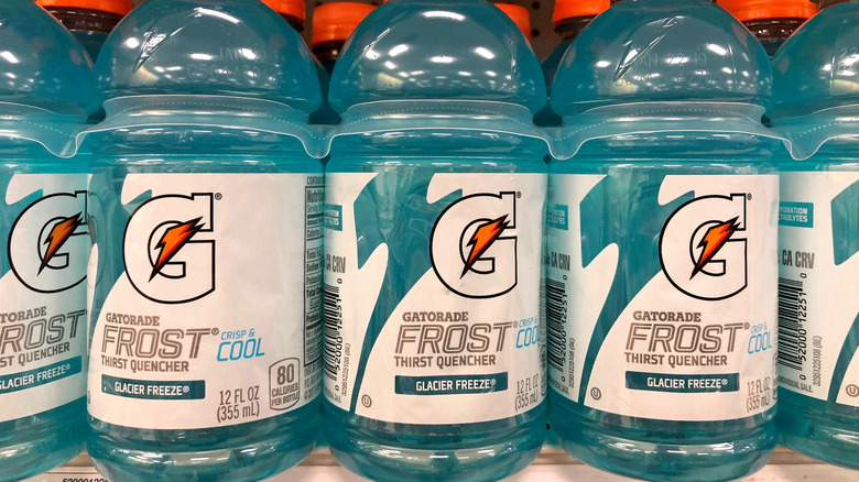 Blue Gatorade glacier freeze
