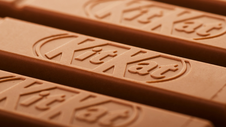 Close up of a Kit Kat bar