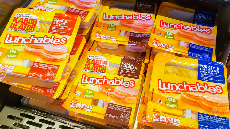 Lunchables on the store shelf