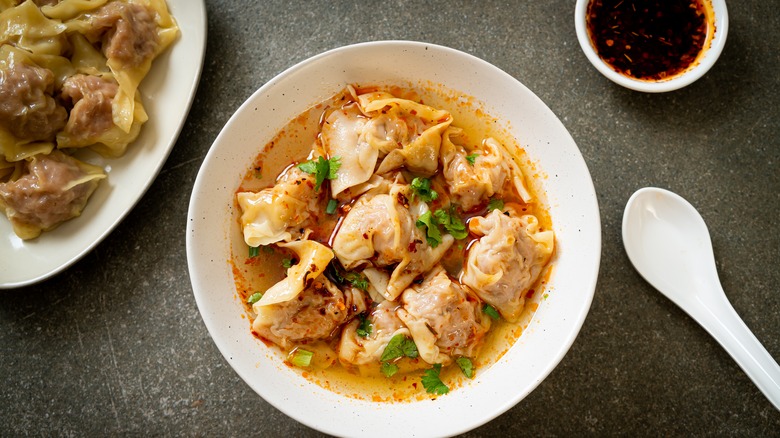 Pork and shrimp wontons