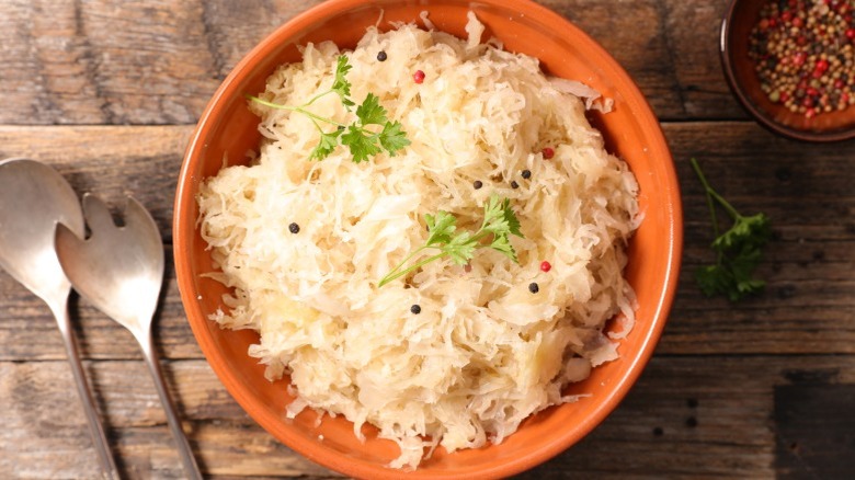 Bowl of sauerkraut