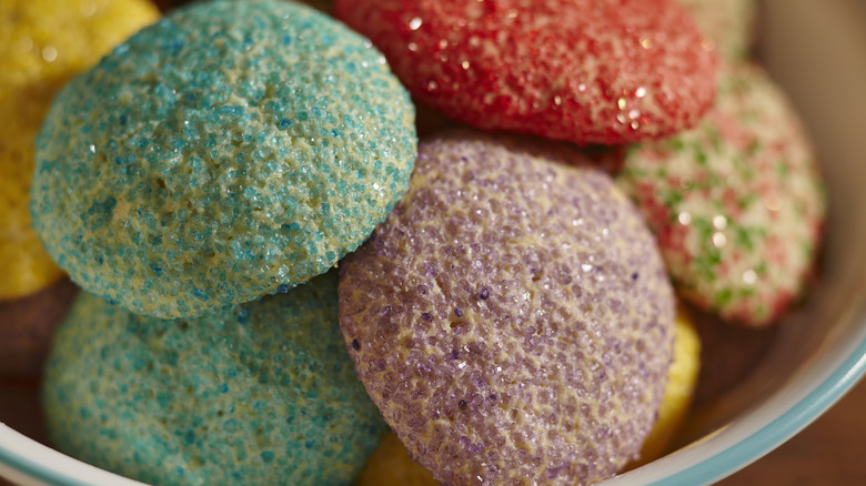 cookies with colored sugar