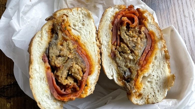 The Pizza Melt sandwich at Potbelly