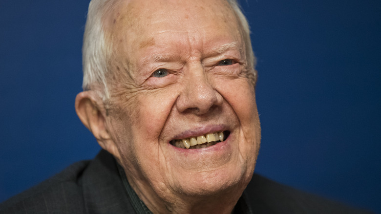 Jimmy Carter smiles