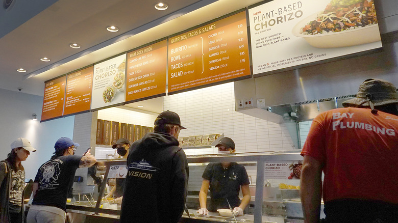 Chipotle protective sneeze guard 