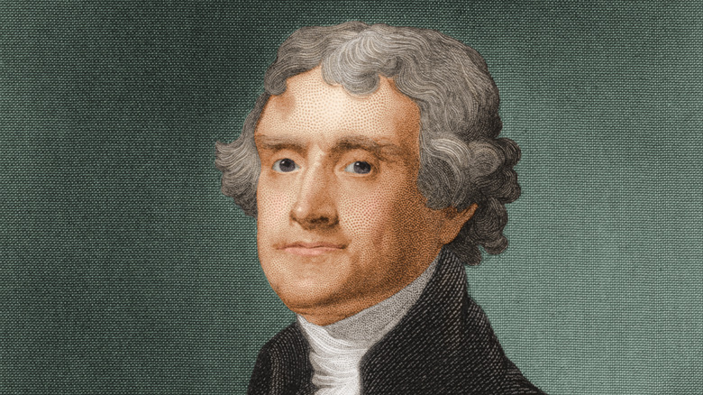 Portrait painting of Thomas Jefferson