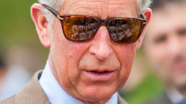 Prince Charles wearing sunglasses