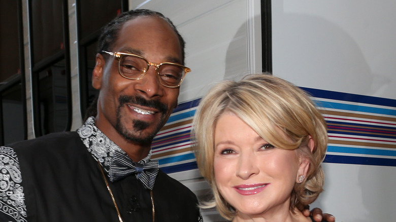 Snoop Dog and Martha Stewart smiling