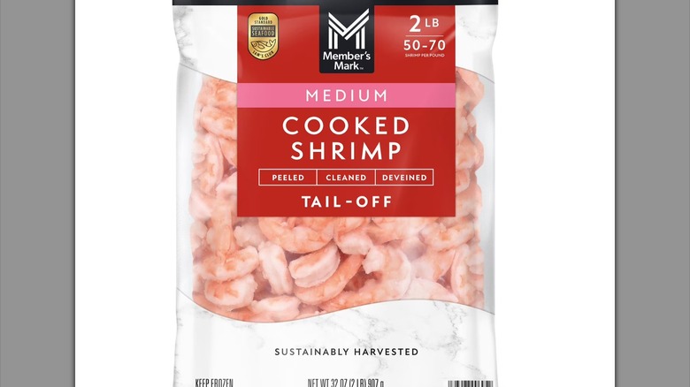 Sam's Club Member's Mark medium cooked shrimp bag