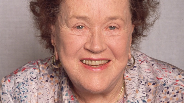 Close-up of Julia Child 