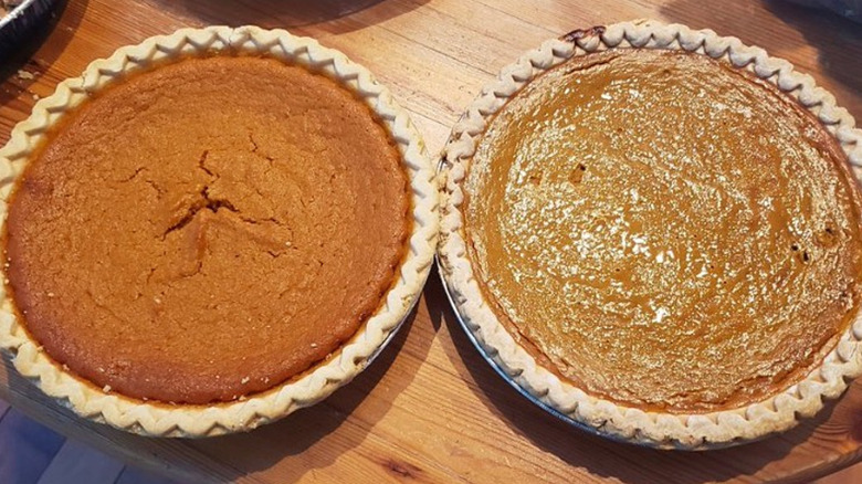 Sweet Potato and Pumpkin on counter 