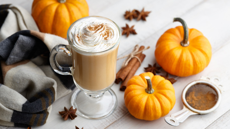 PSL with pumpkins and spices