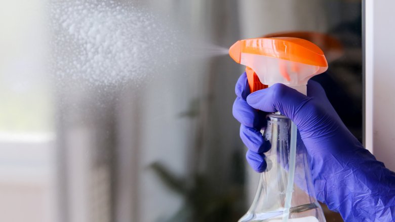 cleaning window