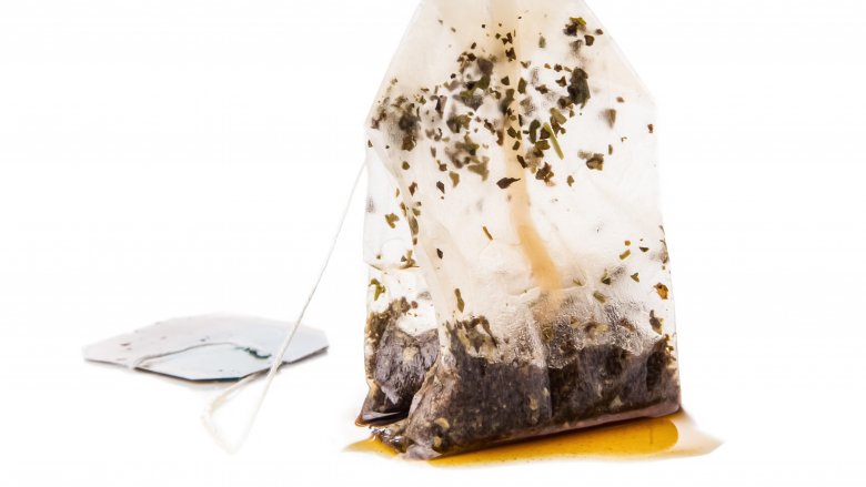 wet tea bag