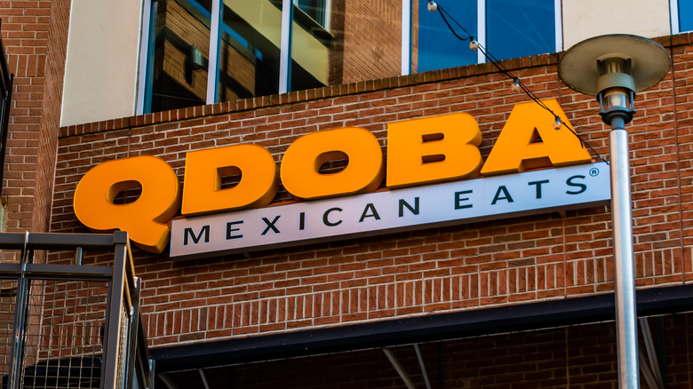 qdoba mexican eats storefront sign