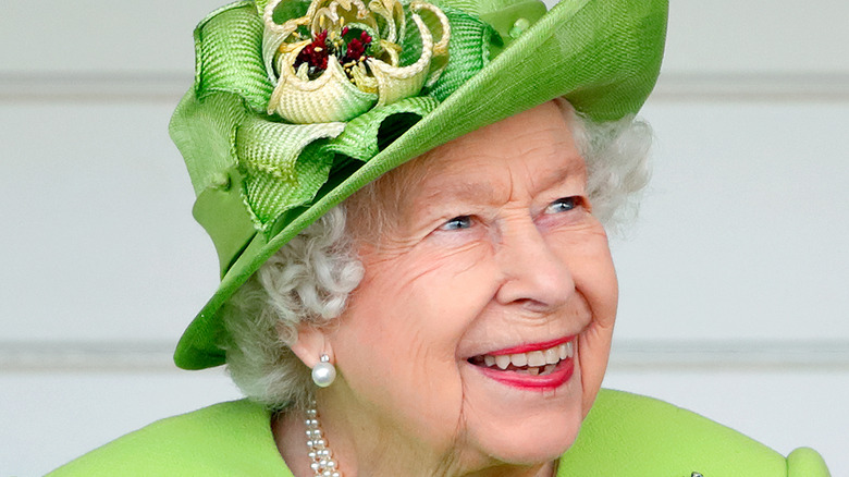 Queen Elizabeth smiling