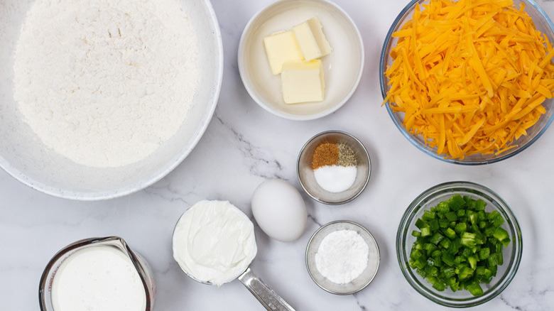 ingredients on counter 