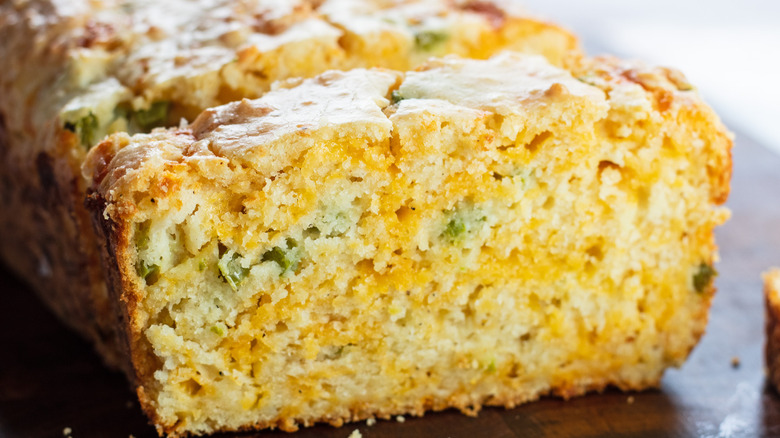 jalapeno bread on tray 