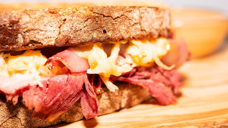 Quiznos new bison reuben sandwich