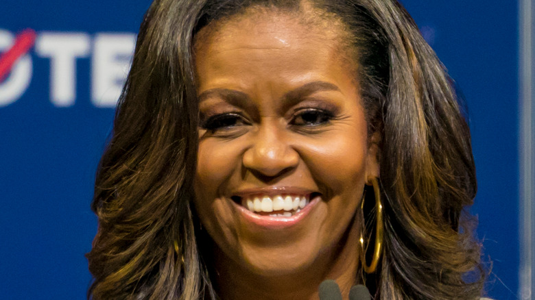 Michelle Obama smiling