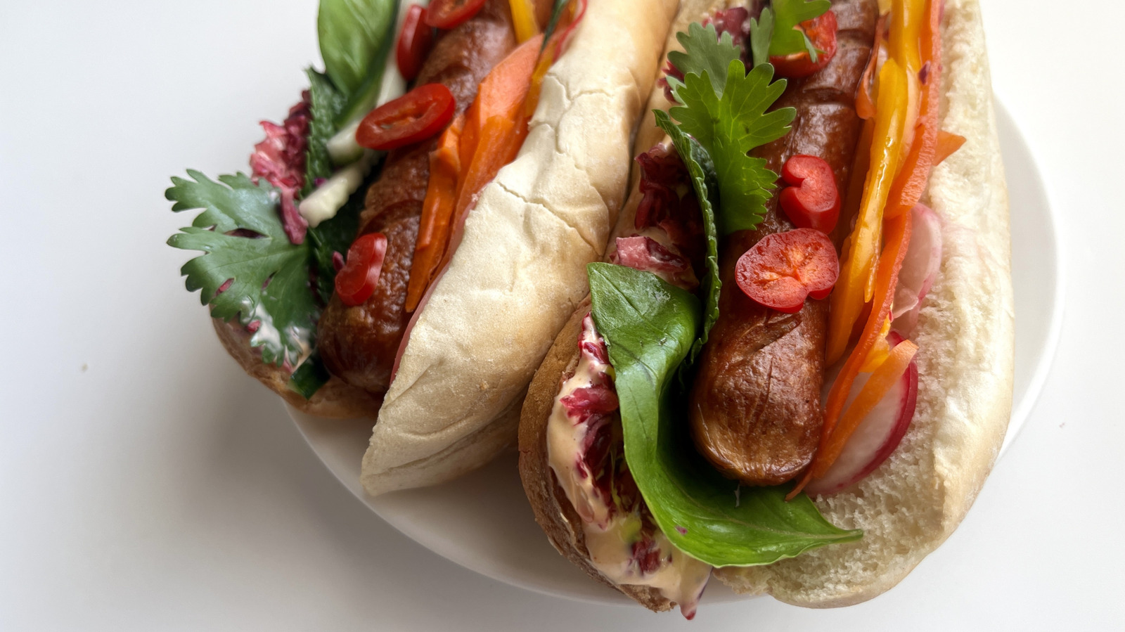 Rainbow Banh Mi Hot Dog Recipe
