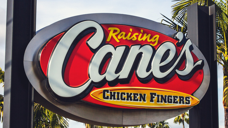 Raising Cane's sign