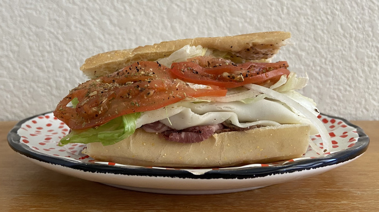 Capriotti's sandwich on a small plate