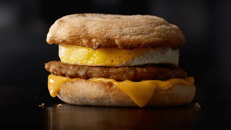 Mcdonald's sausage mcmuffin