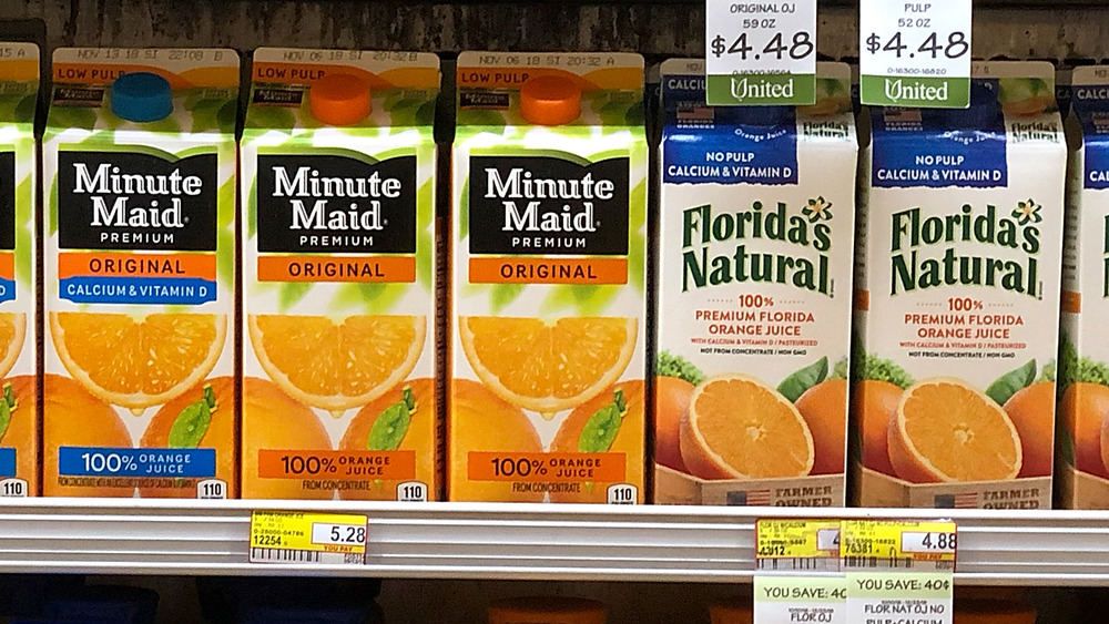 Orange juice varieties