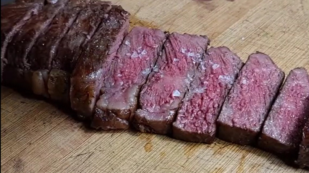 Oil-poached steak