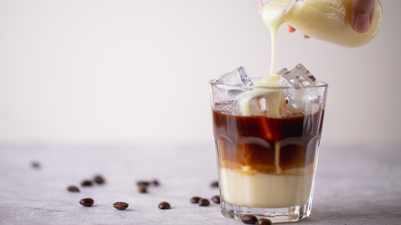 Vietnamese iced coffee with condensed milk