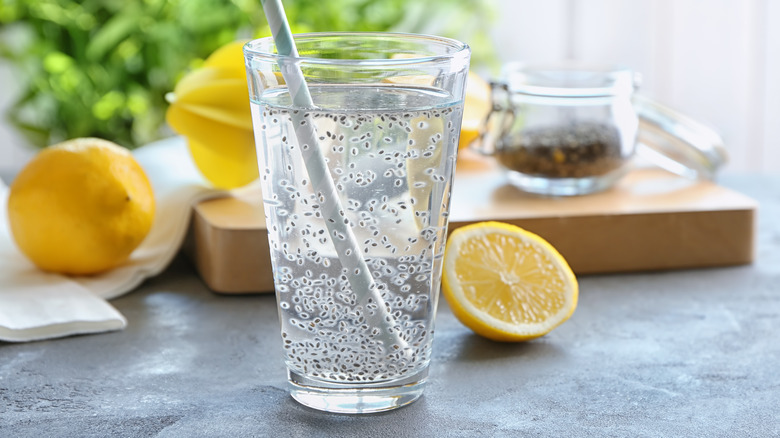 chia seed lemon water